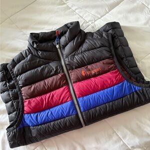Cotopaxi Colorful Striped Puffer Vest